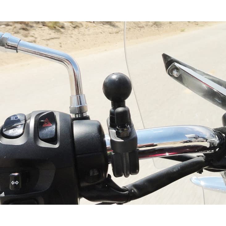 RAM MOUNTS Handlebar U-Bolt Base for Rails 0.5" to 1" in Diameter RAM-B-231U with B Size 1" Ball - Image 4